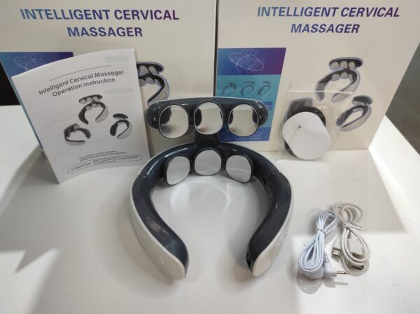 Masajeador térmico de columna cervical con 6 cabezales de masaje