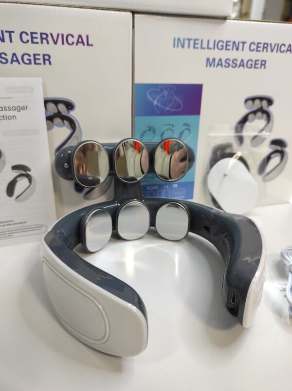 Masajeador térmico de columna cervical con 6 cabezales de masaje