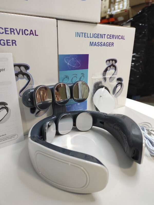 Masajeador térmico de columna cervical con 6 cabezales de masaje