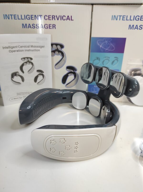 Masajeador térmico de columna cervical con 6 cabezales de masaje