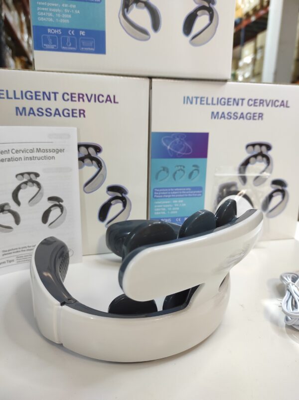 Masajeador térmico de columna cervical con 6 cabezales de masaje