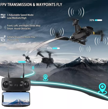 Dron con doble cámara 4K + Maletín Gratis3